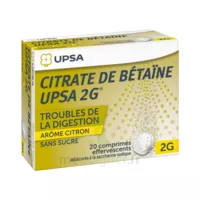 Citrate De Betaïne Upsa 2 G Comprimés Effervescents Sans Sucre Citron 2t/10 à TARBES