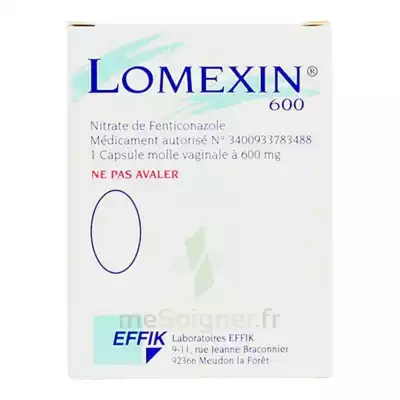 Lomexin 600 Mg Caps Molle Vaginale Plq/1 à TARBES