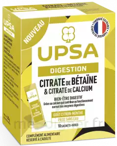 Upsa Citrate De Bétaïne & Citrate De Calcium Poudre 10 Sachets à TARBES